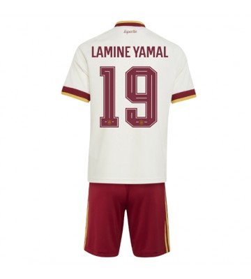 Spanien Lamine Yamal #19 Bortaställ Barn VM 2026 Kortärmad (+ Korta byxor)